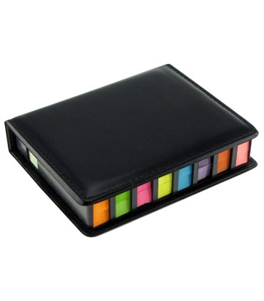 Set de Notas Adhesivas de PU Negro